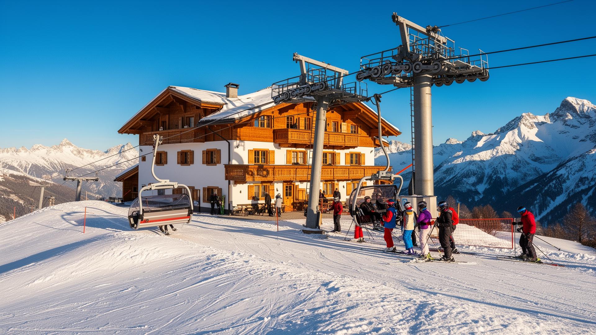 Skilift direkt am Haus